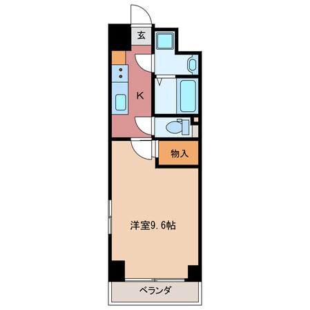 近鉄四日市駅 徒歩10分 3階の物件間取画像